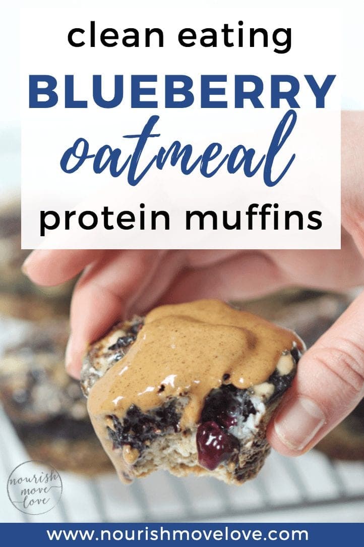 Blueberry Oatmeal Protein Muffins 