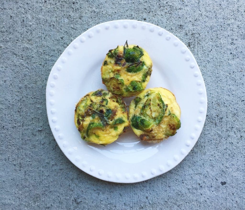 Sweet Potato, Brussel Sprout and Sausage Muffins