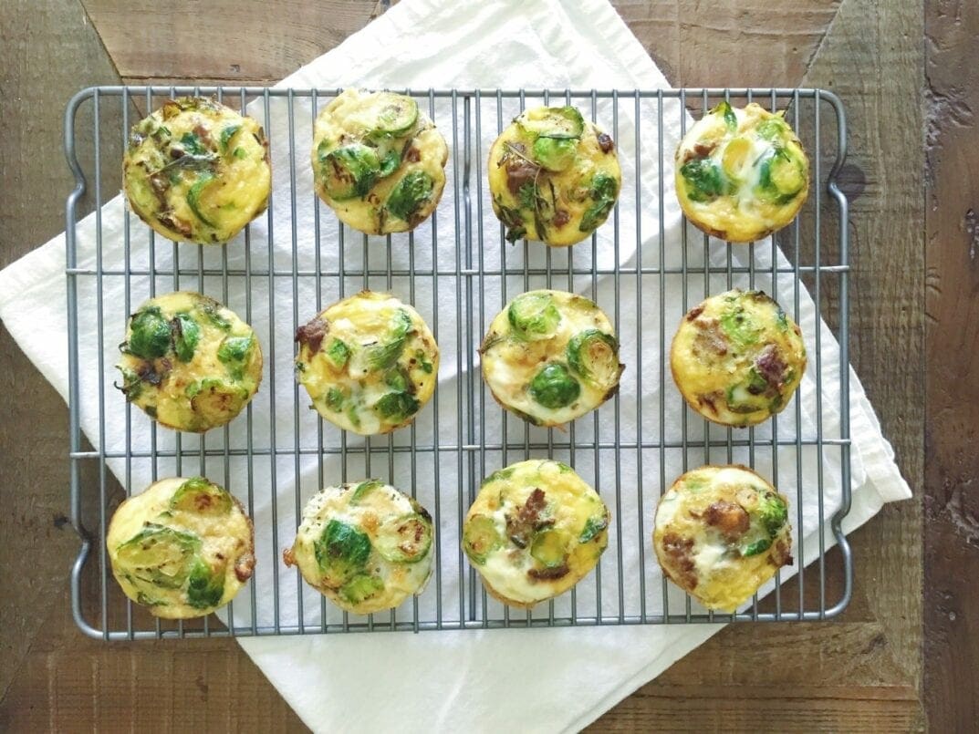 Back to School Breakfast Muffins {Sweet Potato, Brussel Sprout and