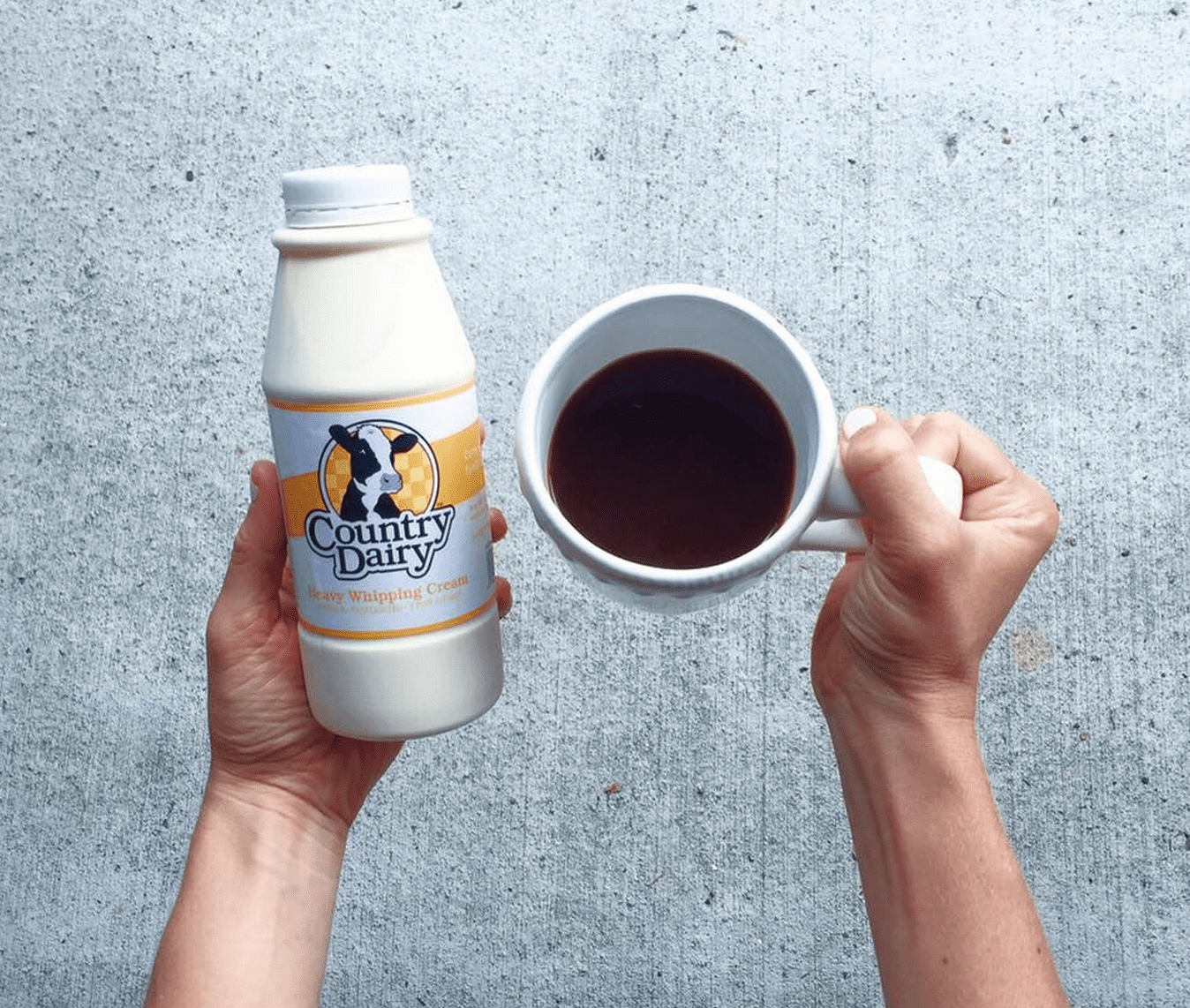 coffee and heavy cream Nourish, Move, Love