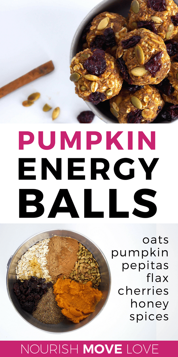 No-Bake Pumpkin Energy Bites + Balls | Fall Recipe | Pre-Workout Snack 