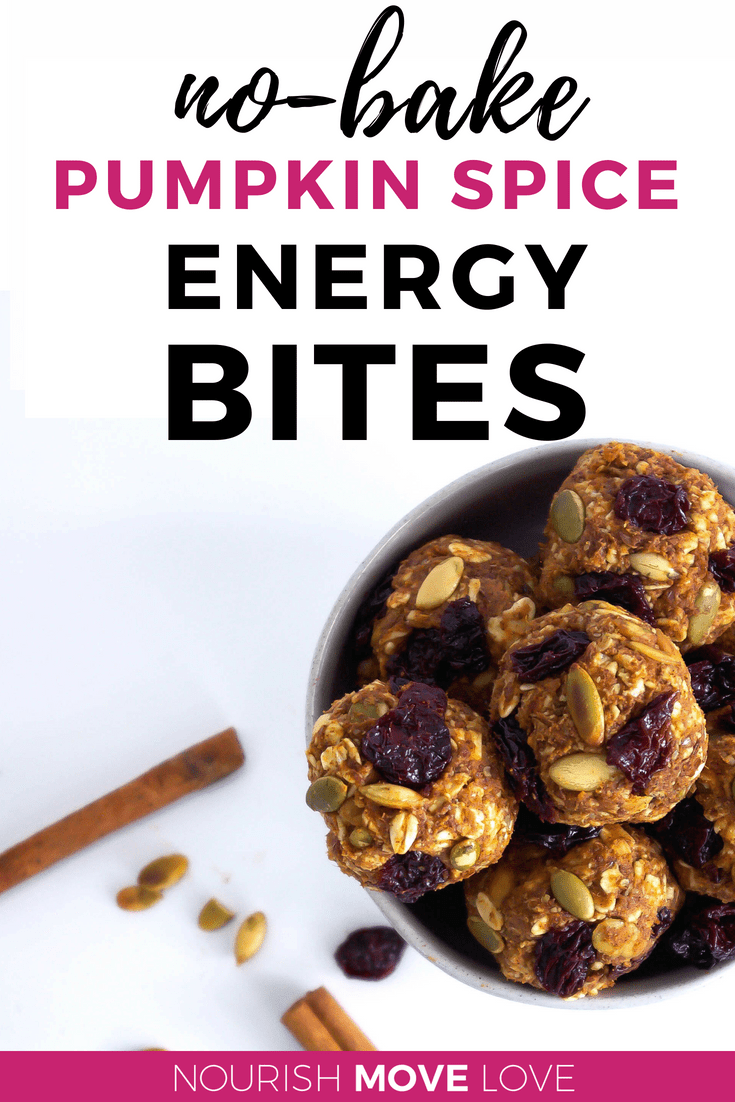 No-Bake Pumpkin Energy Bites + Balls | Fall Recipe | Pre-Workout Snack 