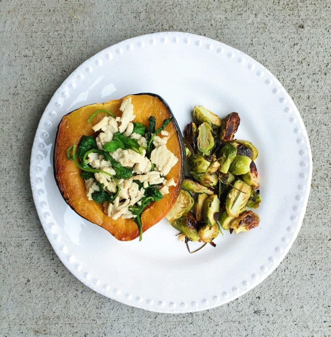 Comfort Food {Turkey Stuffed Acorn Squash} Nourish, Move, Love