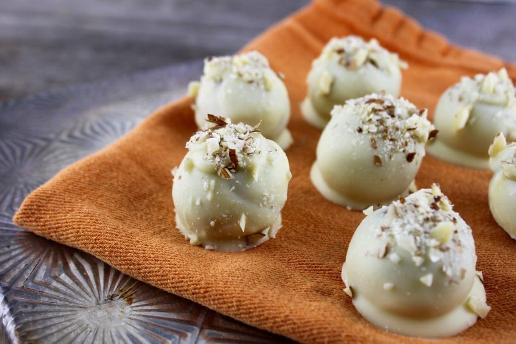 Healthy Holiday Desserts White Chocolate Pumpkin Truffles 