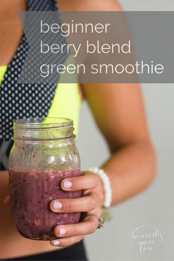 beginner berry blend green smoothie from www.nourishmovelove.com