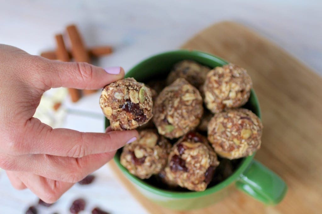 naughty or nice? trail mix holiday cookie balls - https://www.nourishmovelove.com