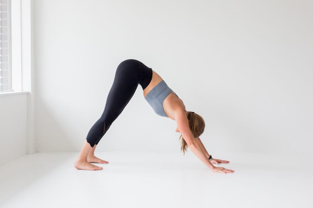 10 morning yoga poses, down dog --- www.nourishmovelove.com
