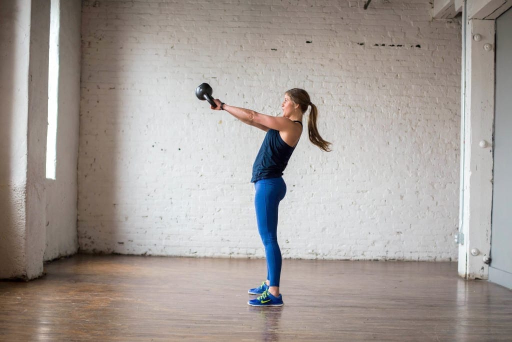 7 calorie torching kettlebell moves + hiit workout | torch calories while simultaneously strengthening your entire body with this killer kettlebell workout. do it reps + sets style or amrap style; either way it's an effective, high intensity 20-minute workout! | www.nourishmovelove.com