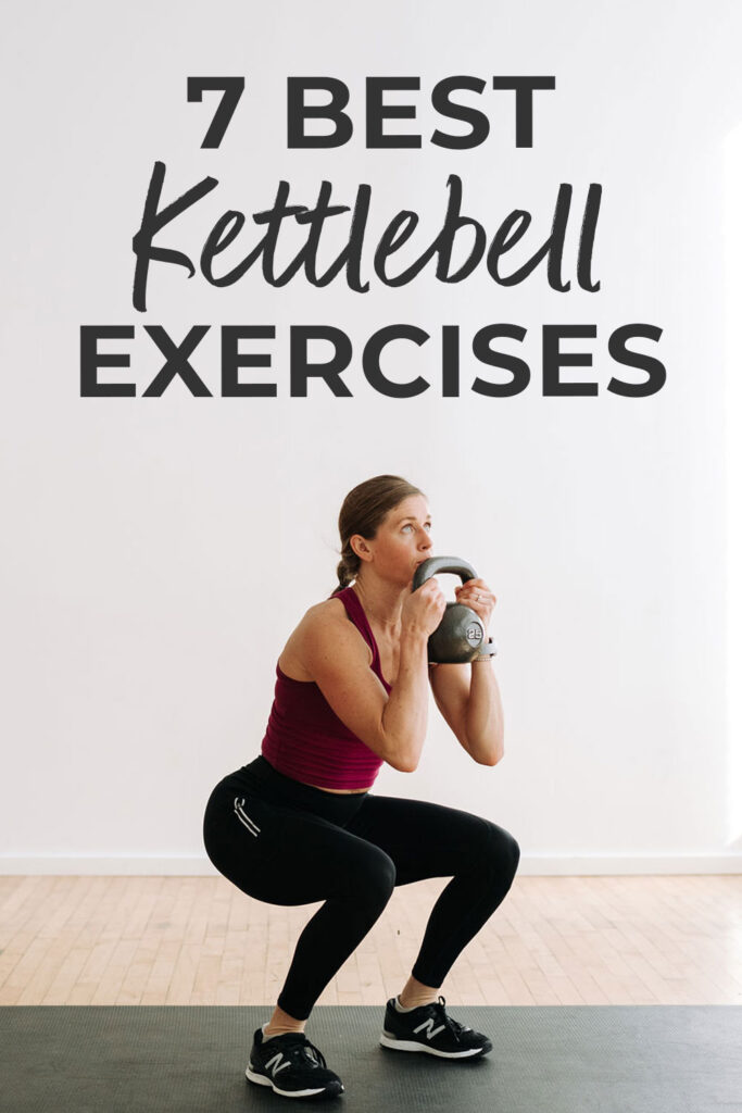 7 BEST Kettlebell exercises to build muscle pin for pinterest