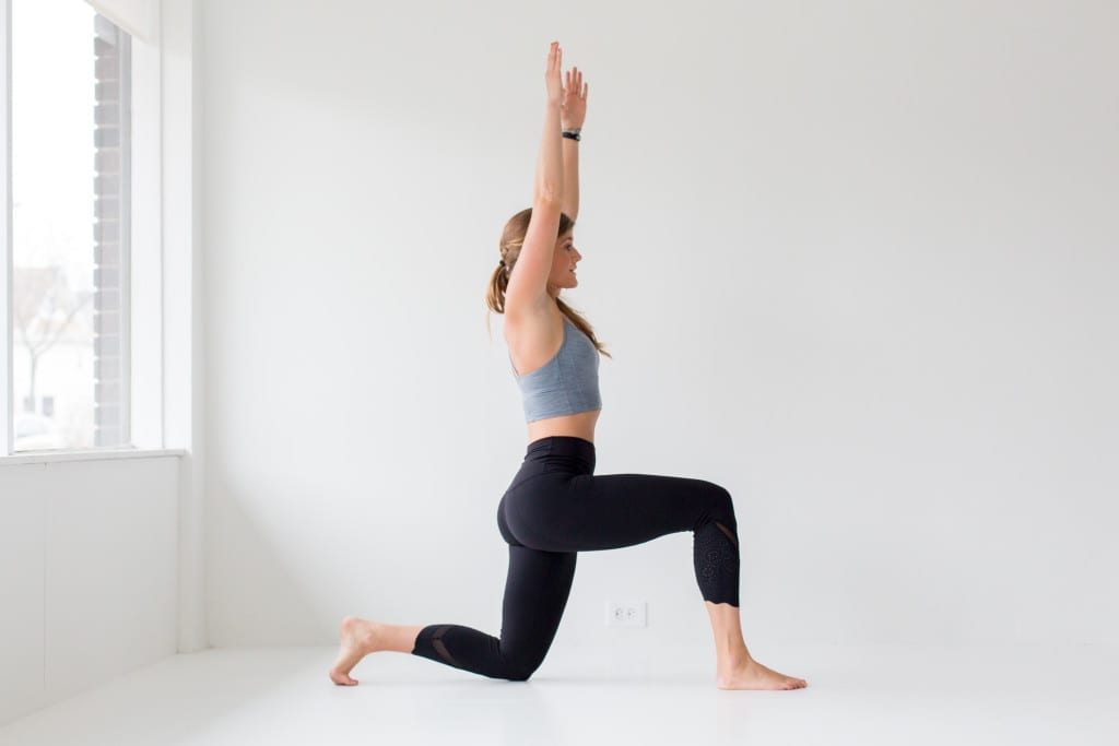 10 morning yoga poses, low crescent lunge --- www.nourishmovelove.com