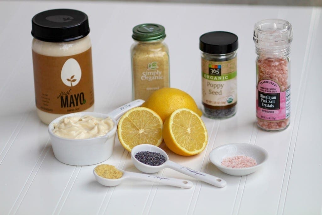 Poppy Seed Chicken Salad Dressing Ingredients -- www.nourishmovelove.com