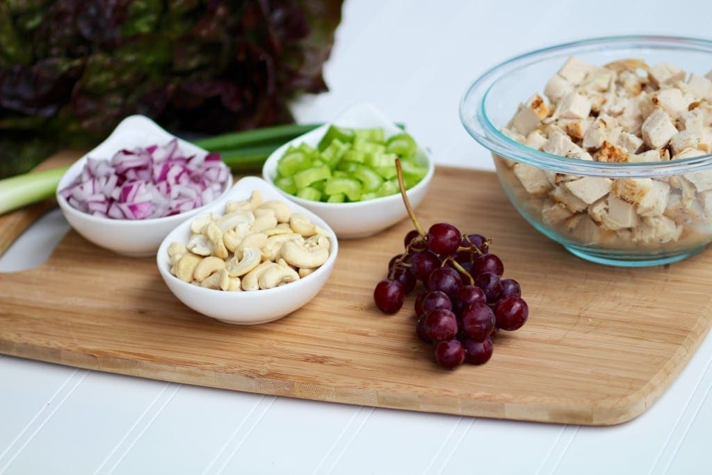 Poppy Seed Chicken Salad Lettuce Wraps Ingredients -- www.nourishmovelove.com