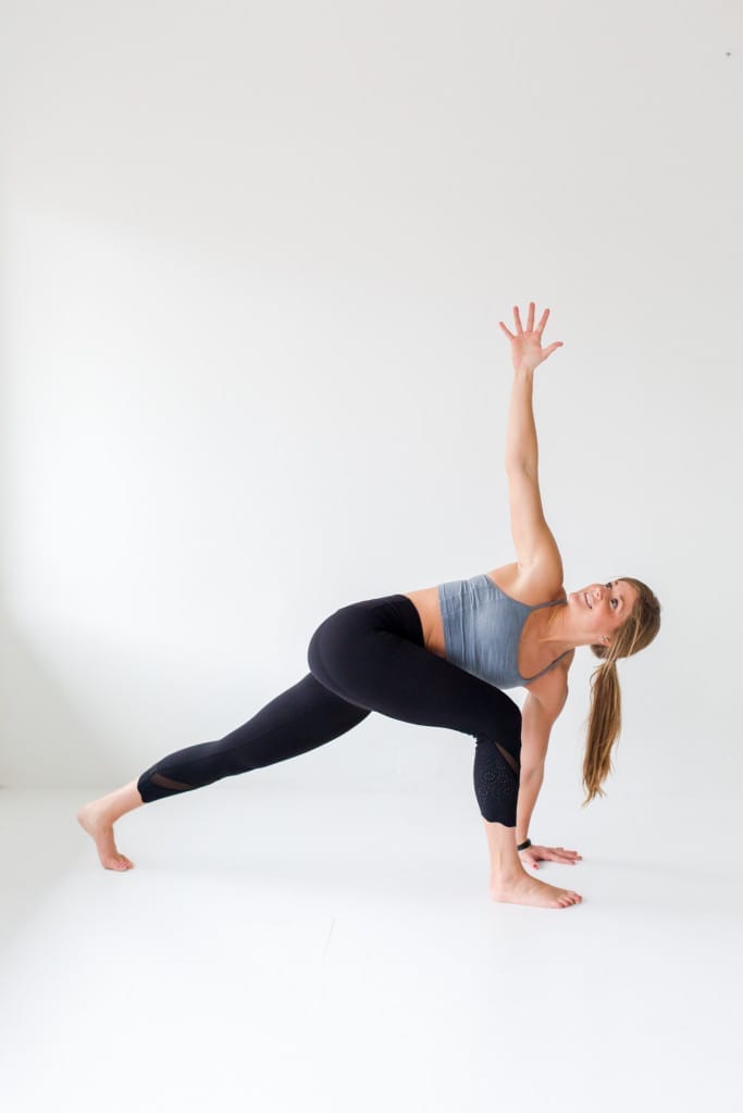 10 morning yoga poses, side twist + chest expansion --- www.nourishmovelove.com