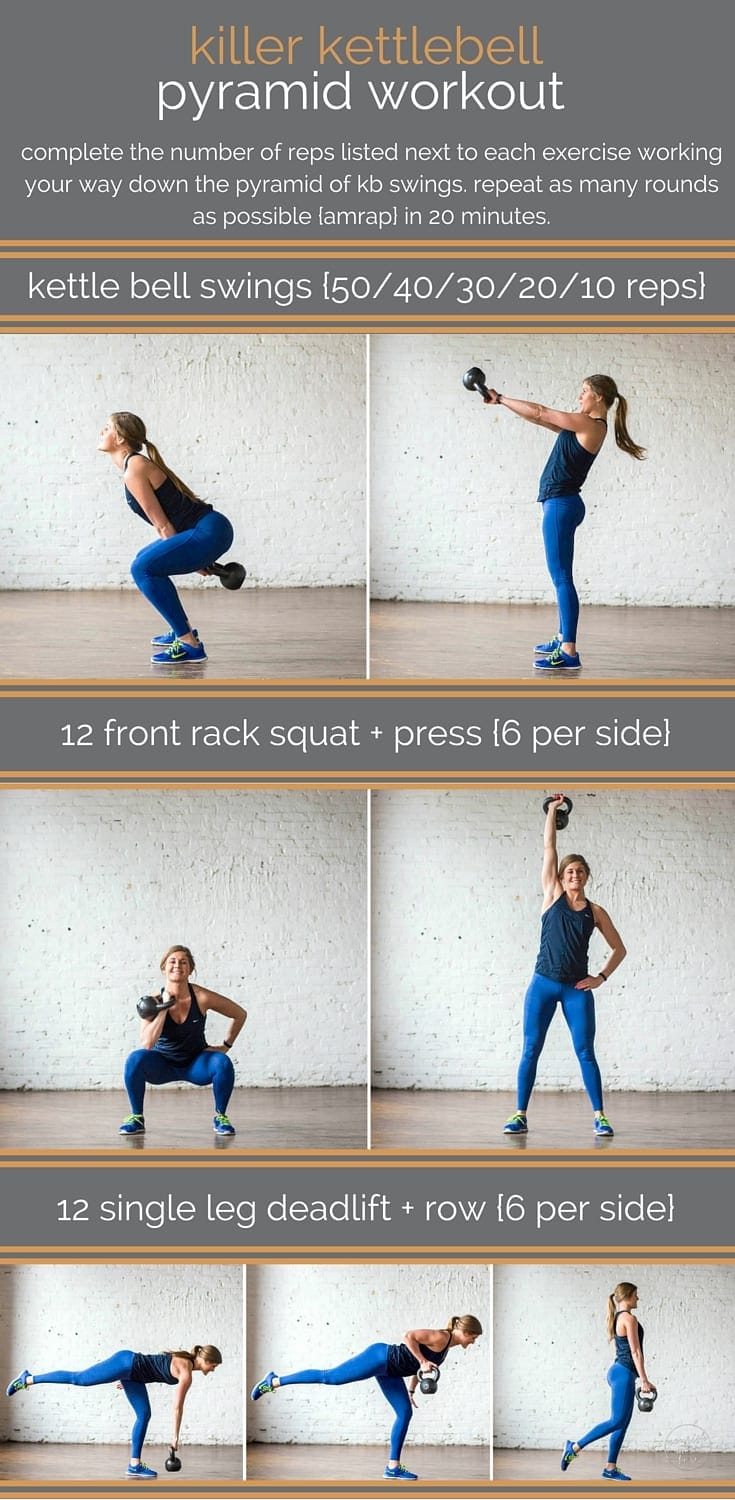  Pyramid Kettlebell Workout for Burn Fat fast