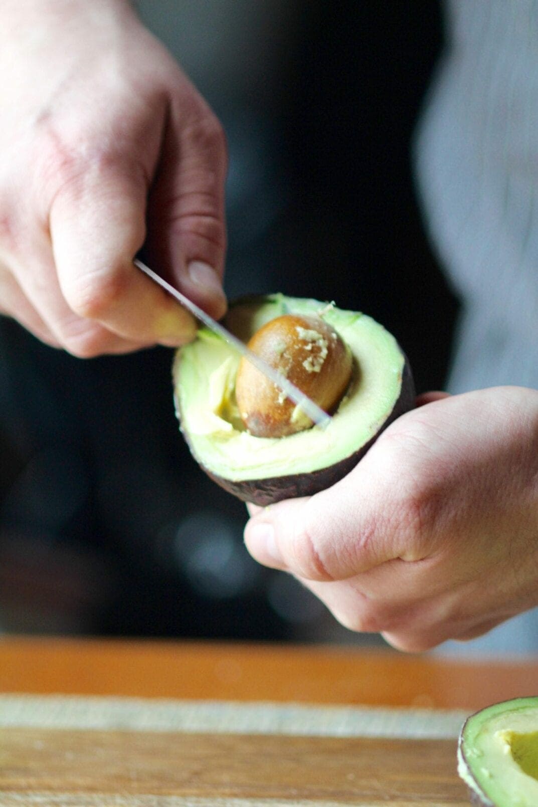 how to de-pit an avocado