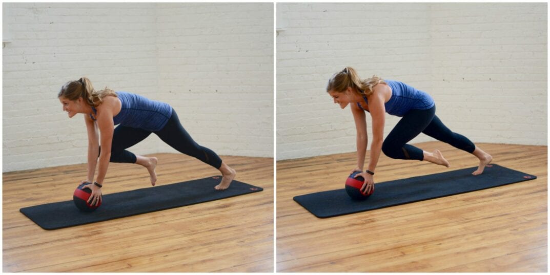 medicine ball mountain climbers | www.nourishmovelove.com
