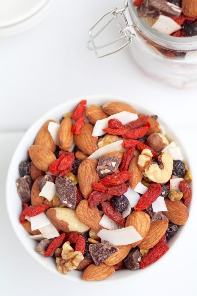 healthy superfood trail mix nourish move love