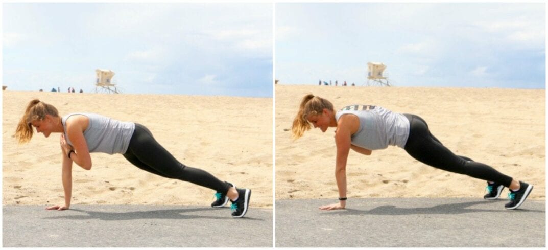 plank shoulder taps
