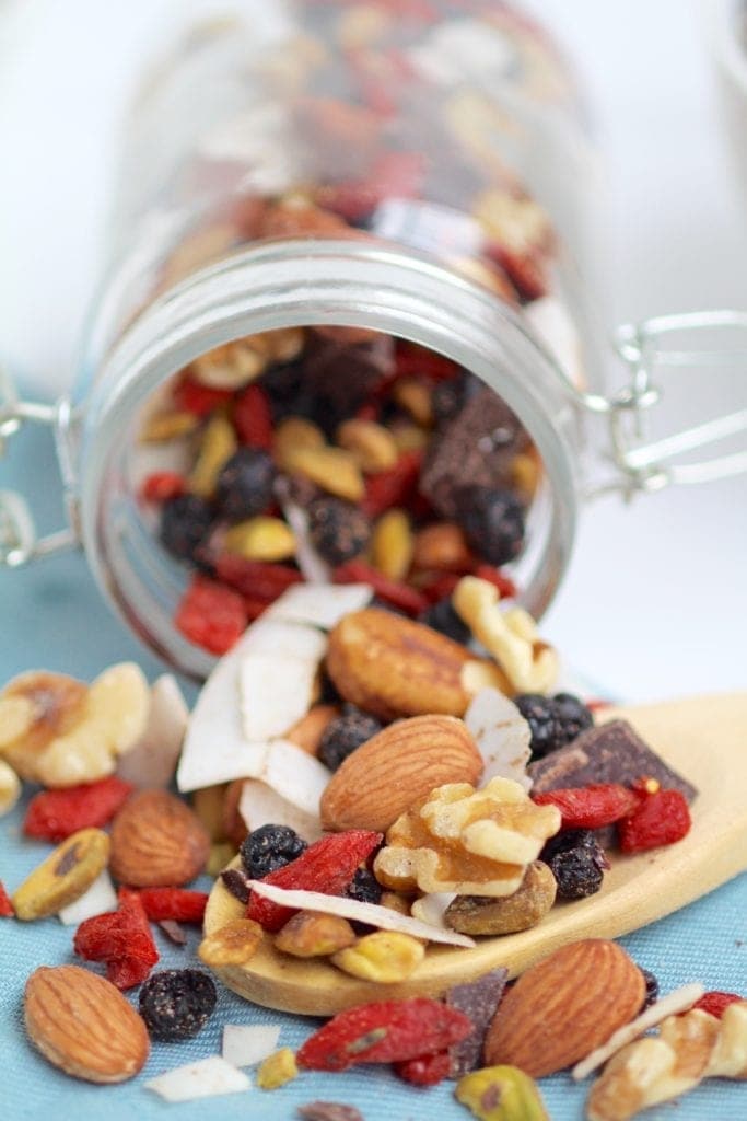 healthy superfood trail mix nourish move love