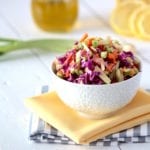 Ginger Cabbage Detox Salad + Lemon Tahini Dressing
