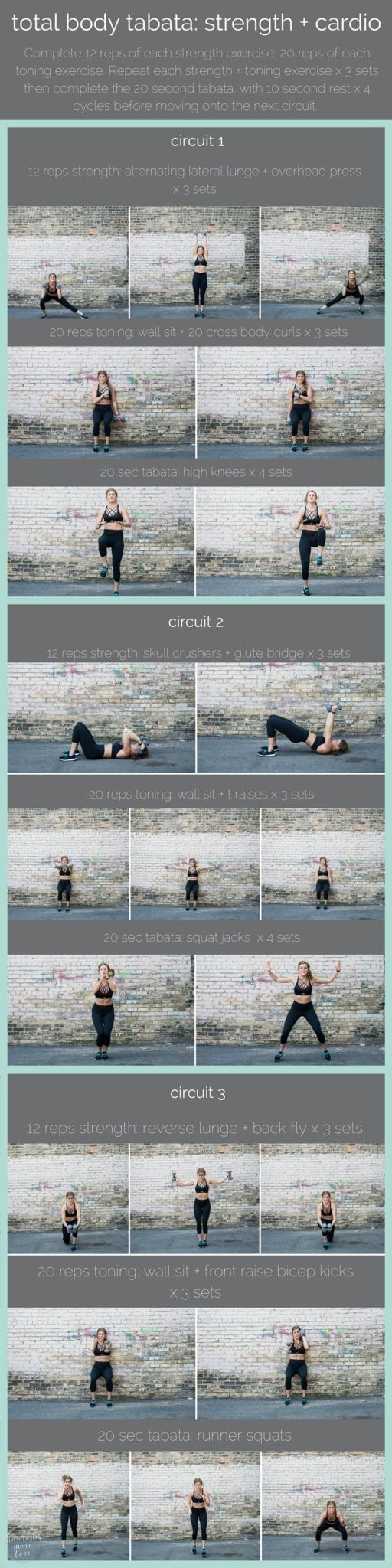 Total Body Tabata With Dumbbells Nourish Move Love