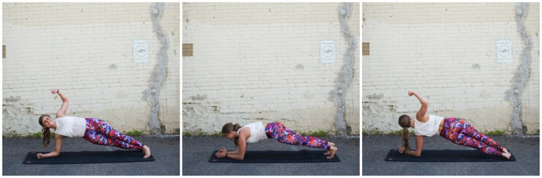 low plank + back fly