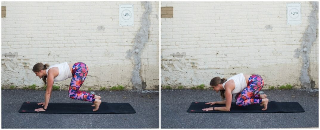 tricep bear crawl