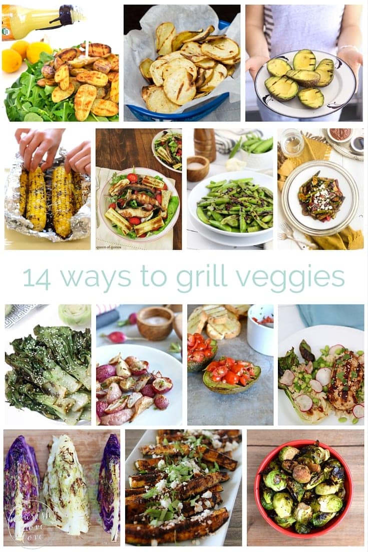 14 easy ways to grill vegetables | get more greens, purples, and yellows on the grill; these easy grilled vegetable recipes are sure to add lots of color and flavor to your next barbecue! | www.nourishmovelove.com
