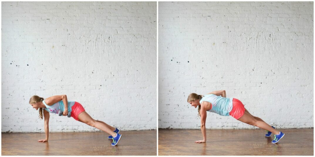 plank alternating row