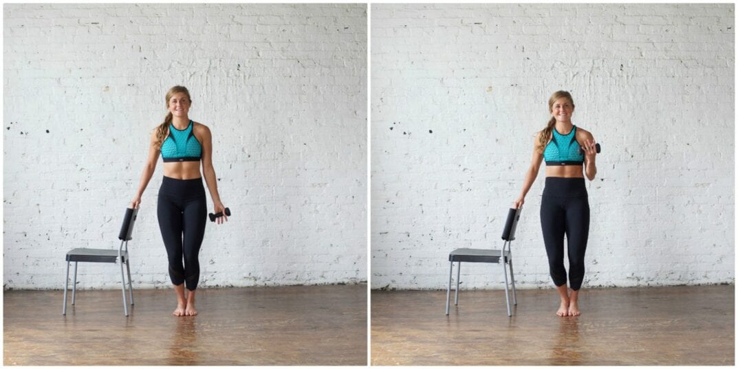 tuck, release + bicep curl