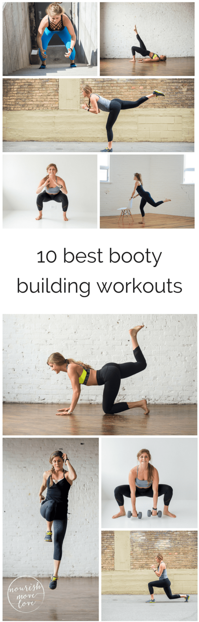 10 best booty building workouts | www.nourishmovelove.com