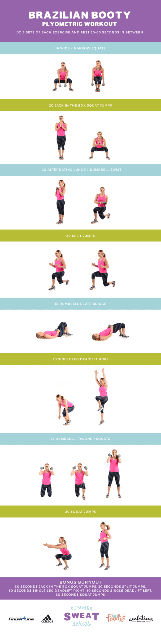 Brazilian Booty Plyometric Workout | Summer Sweat Series
