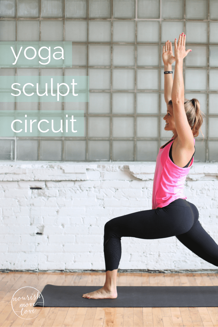 yoga sculpt circuit workout | www.nourishmovelove.com