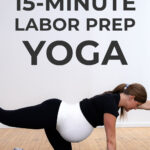 pin for pinterest - third trimester yoga