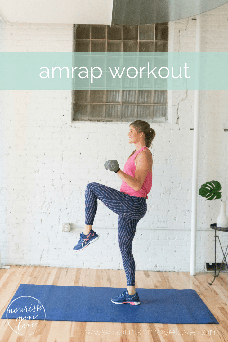 30 minute strength + endurance amrap workout | www.nourishmovelove.com