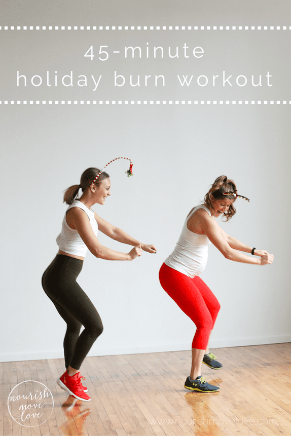 45-minute holiday bootcamp workout | www.nourishmovelove.com