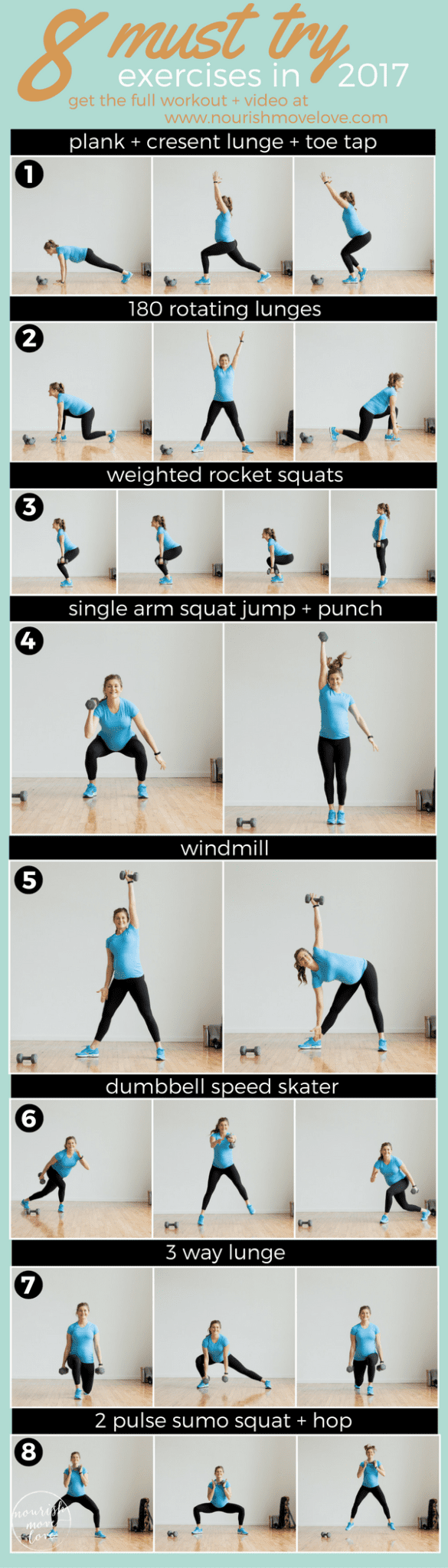 8 must try exercises in 2017 | www.nourishmovelove.com