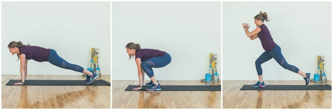 burpee + split jump