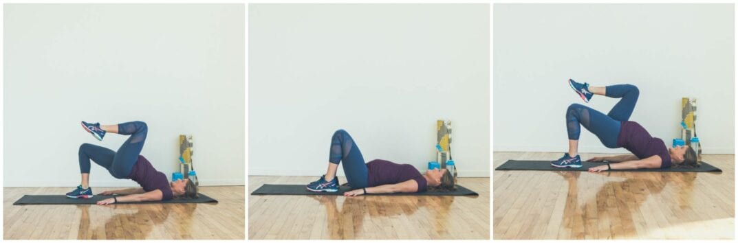marching glute bridge