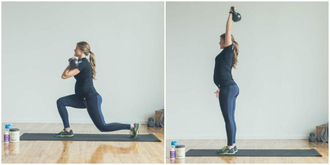 Reverse Lunge + Press