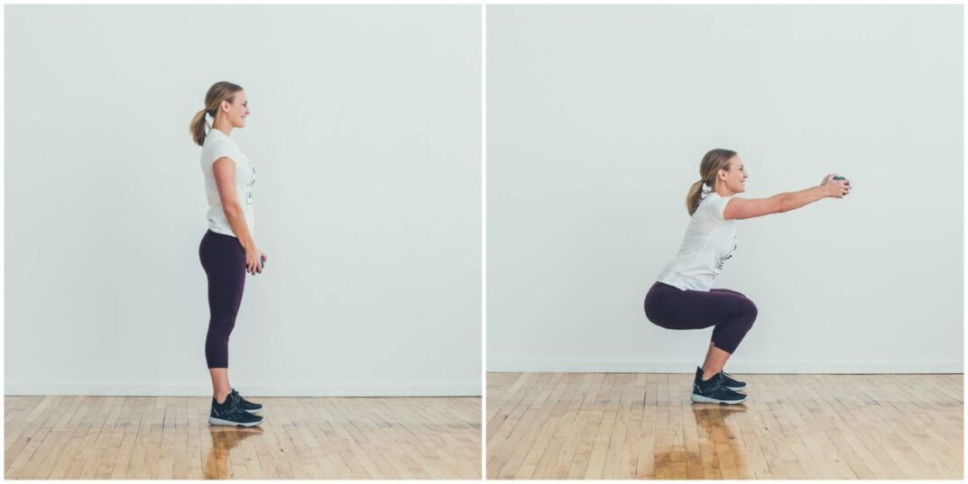 How To Perform Squat With Front Raise