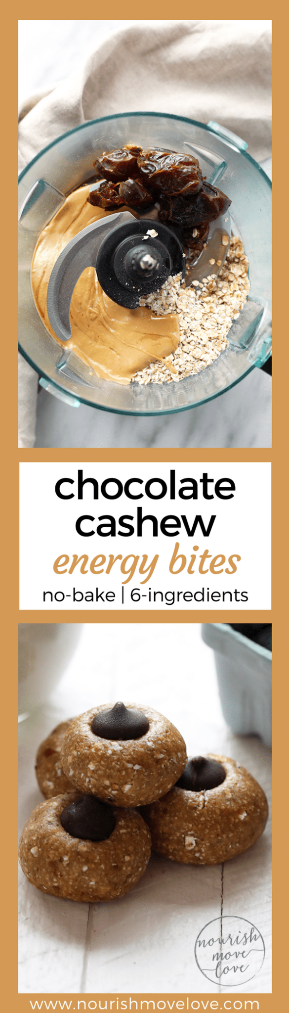  no-bake chocolate cashew lactation cookies | www.nourishmovelove.com