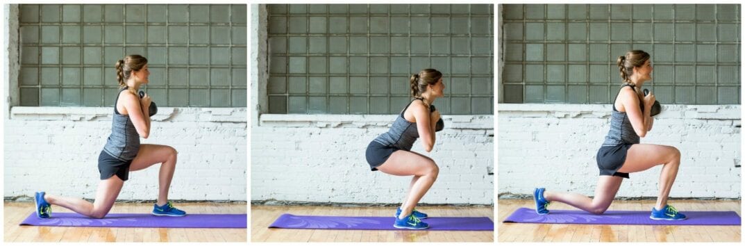 KB Squat + Reverse Lunge