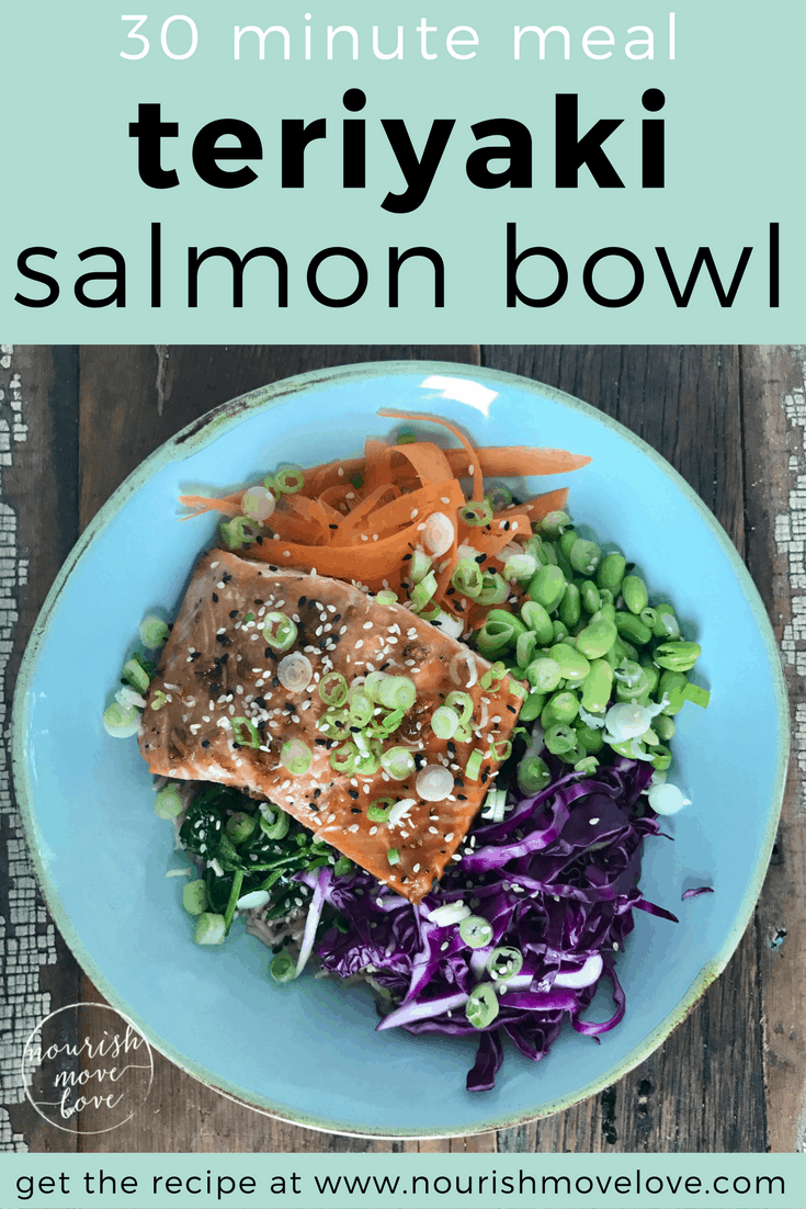 30 Minute Teriyaki Salmon Bowl Nourish Move Love