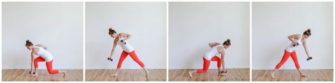 Alternating Lunge Punch + Row