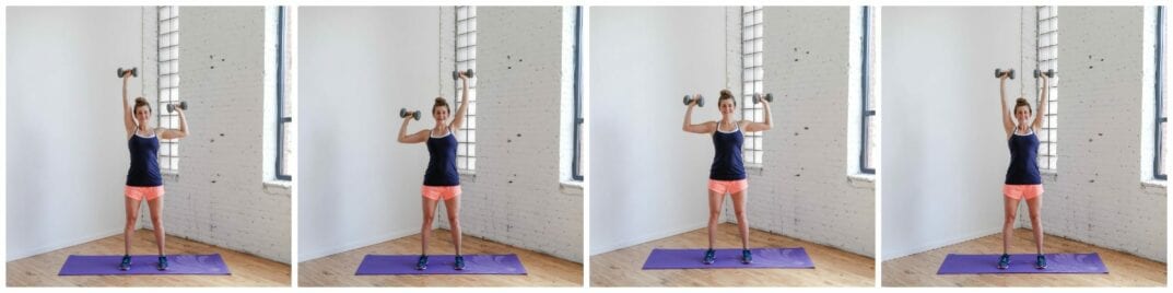 Alternating Shoulder Press Combo