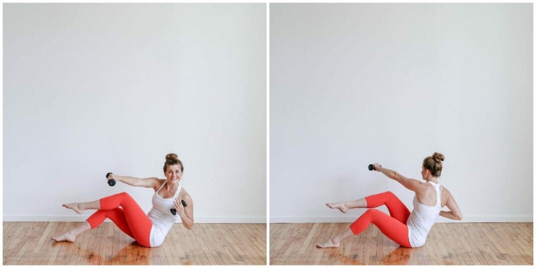 Seated Crunch + Punch