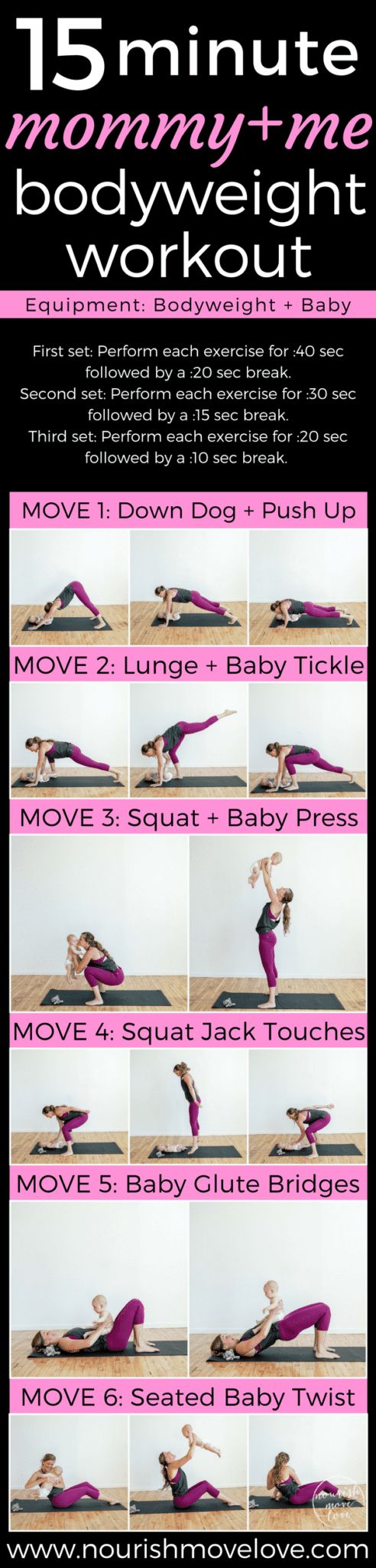 15 Minute Mommy + Me Workout | www.nourishmovelove.com