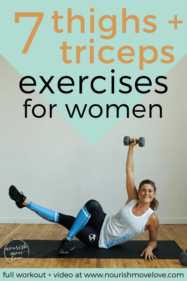 Thighs + Triceps Workout For Women | www.nourishmovelove.com