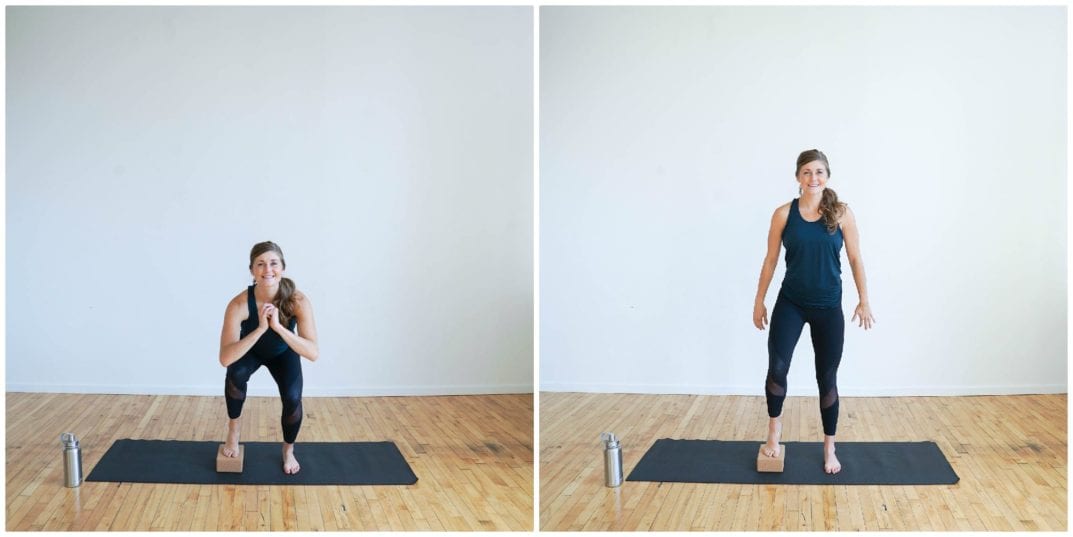 80/20 Relevè Block Squats 